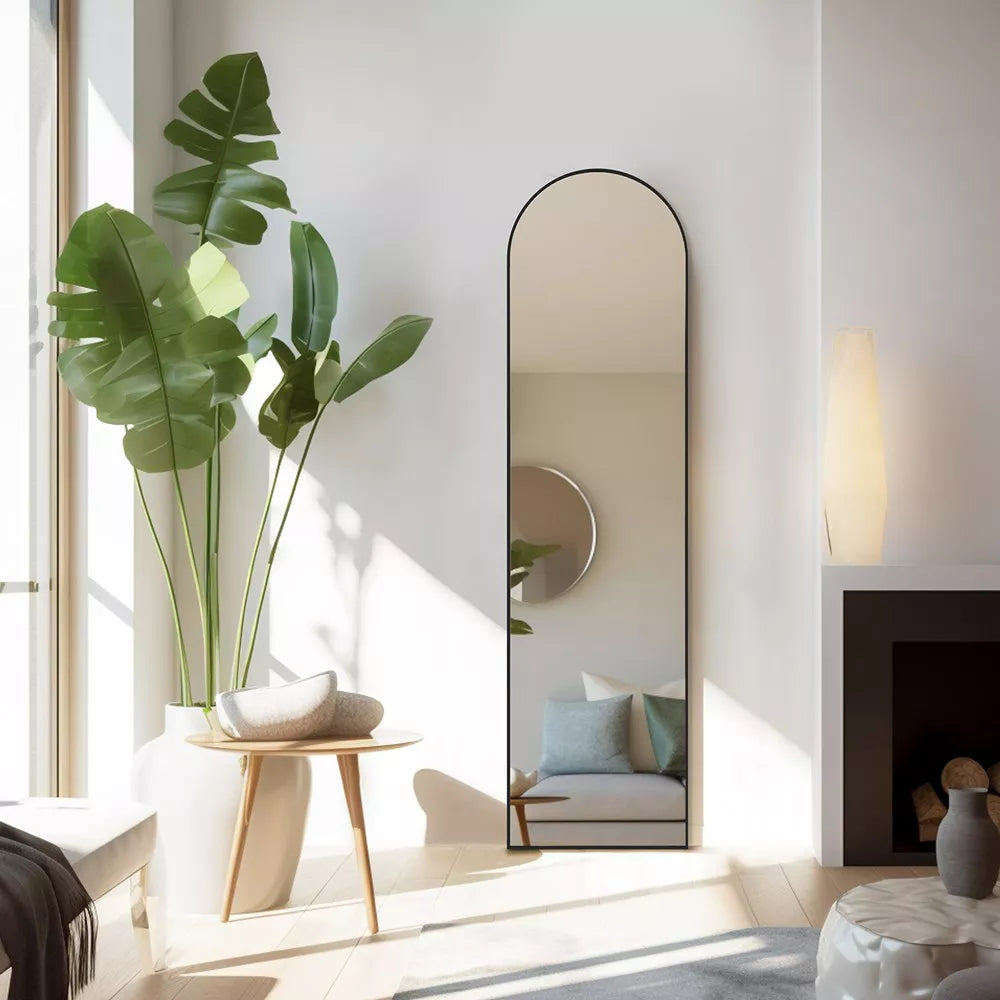 DOMETOUR 16''*59'' Arched Full Body Mirror Floor Standing Hanging Leaning Wall Mirror