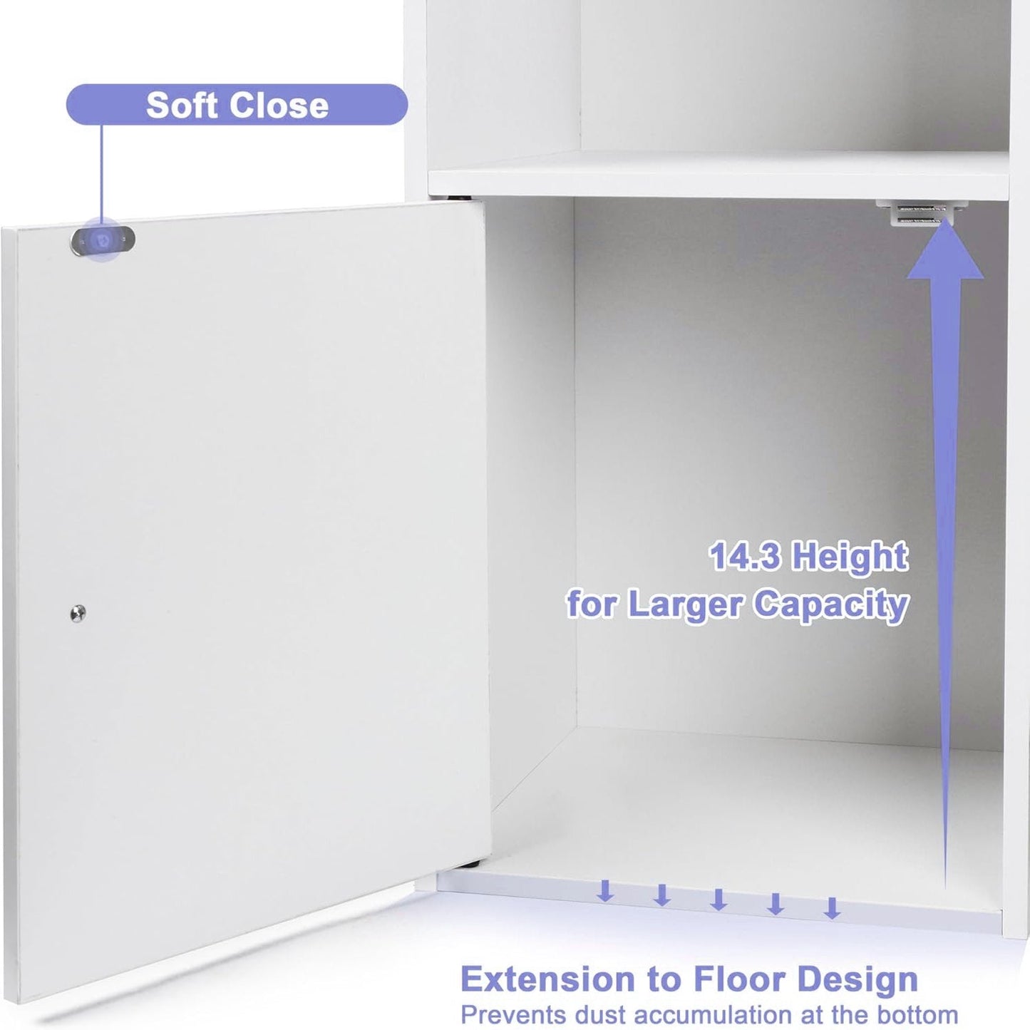 Kids Toy Storage Organizer with 8 Removable Toy Boxes, 4 Tier Toy Organizer with 6 Storage Compartments, Ultimate Kids Toy Storage Organizer for Every Space(White)