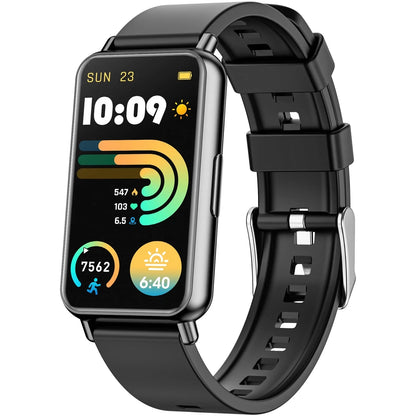 Mingdaln Fitness Tracker for Men Women, 1.45" with 100 Sport Mode/Activity Tracker/IP68 Waterproof, for Android iPhone Devices (Black)