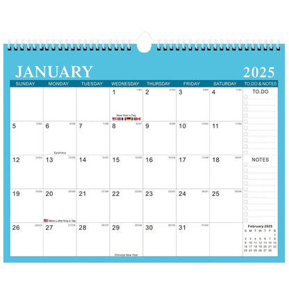 VINAUO 2025-2026 Desk Calendar,18 Months Wall Calendar,14.5x11.5 in form Januaty 2025-June 2026,Thick Paper with Julian Dates and Block for Office,Home,School