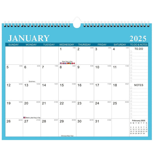 VINAUO 2025-2026 Desk Calendar,18 Months Wall Calendar,14.5x11.5 in form Januaty 2025-June 2026,Thick Paper with Julian Dates and Block for Office,Home,School