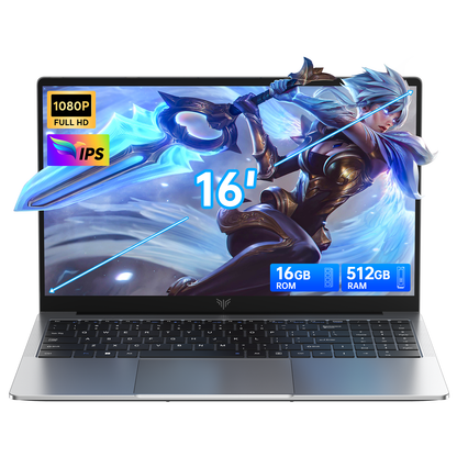 Laptop 15.6 FHD Gaming Laptop, AMD Ryzen 7 7730U, 16GB RAM, 512GB SSD, Windows 11, Graphite, WiFi 6, Backlit KB, Gray
