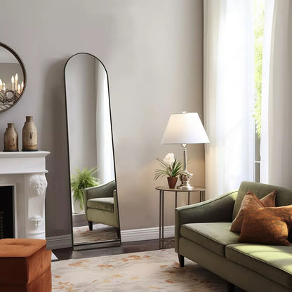 DOMETOUR 16''*59'' Arched Full Body Mirror Floor Standing Hanging Leaning Wall Mirror