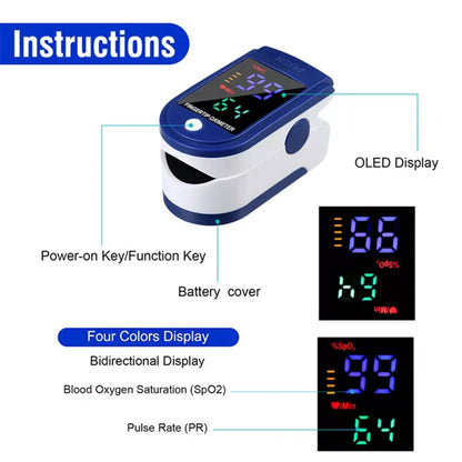 SUWU Fingertip Pulse Oximeter,Blood Oxygen SpO2 Sports and Aviation Fingertip Monitor,Pediatric Pulse Oximeter with Lanyard
