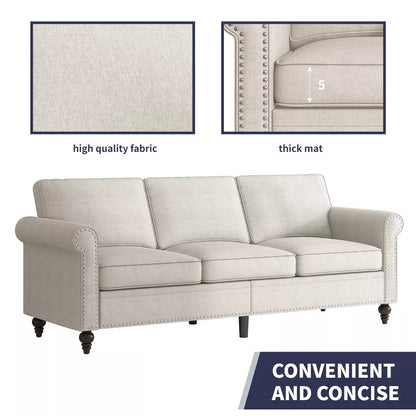 Mjkone 2-Piece Living Room Set,3-Seater Sofa Couch&Loveseat Sofa Couch