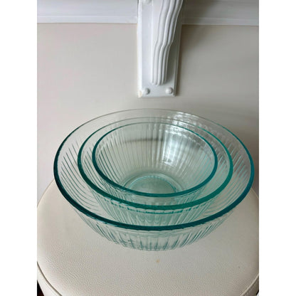 3-Pack Glass Mixing Bowls (1.2 QT, 2.3 QT, 3.6 QT) with BPA-Free Lids, Stackable Nesting Salad Bowls, Prepping and Baking Food Storage Set, Dishwasher, Microwave and Freezer Safe