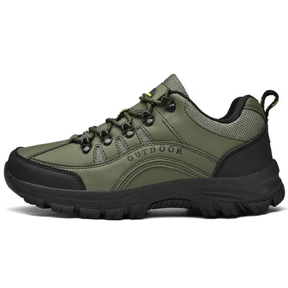 HAOSHIDUO Men's Waterproof Hiking Shoes Anti Slip Durable Outdoor Shoes Comfortable Hike Trekking Trails Shoes