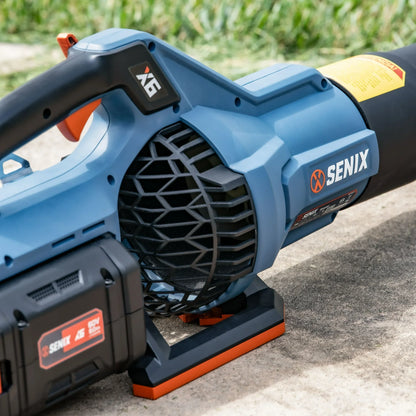 SENIX X6 60V Brushless 810CFM Cordless Leaf Blower, 4Ah Battery and Charger Included