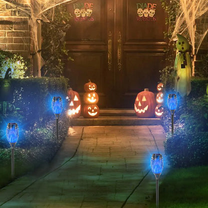 BAOKALER Solar Blue LED Landscape and Walkway Light (8 Pack)