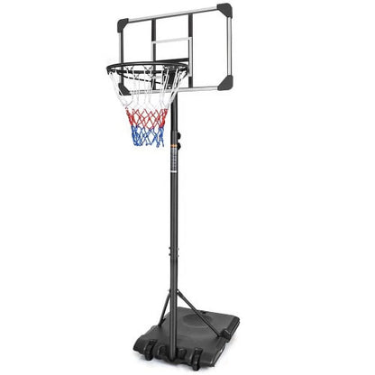 Kids Basketball Hoop Outdoor 5.6 to 7ft Adjustable, SEGMART Portable Basketball Hoops & Goals for Kids/Teenagers/Youth in Backyard/Driveway/Indoor with Enlarged Base and PC Backboard