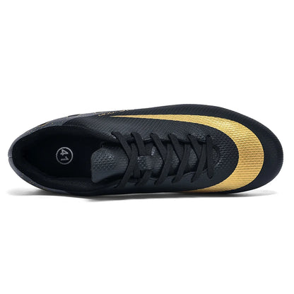HAOSHIDUO Soccer Cleats for Men Lightweight Durable Lace-Up Outdoor Football Cleats Sports Shoes AG