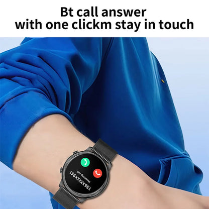 Mingdaln Smartwatch for Android and Iphone, 1.39-Inch Fitness Tracker with Bluetooth (Answer/Make Calls) for Men and Women, Alloy Black