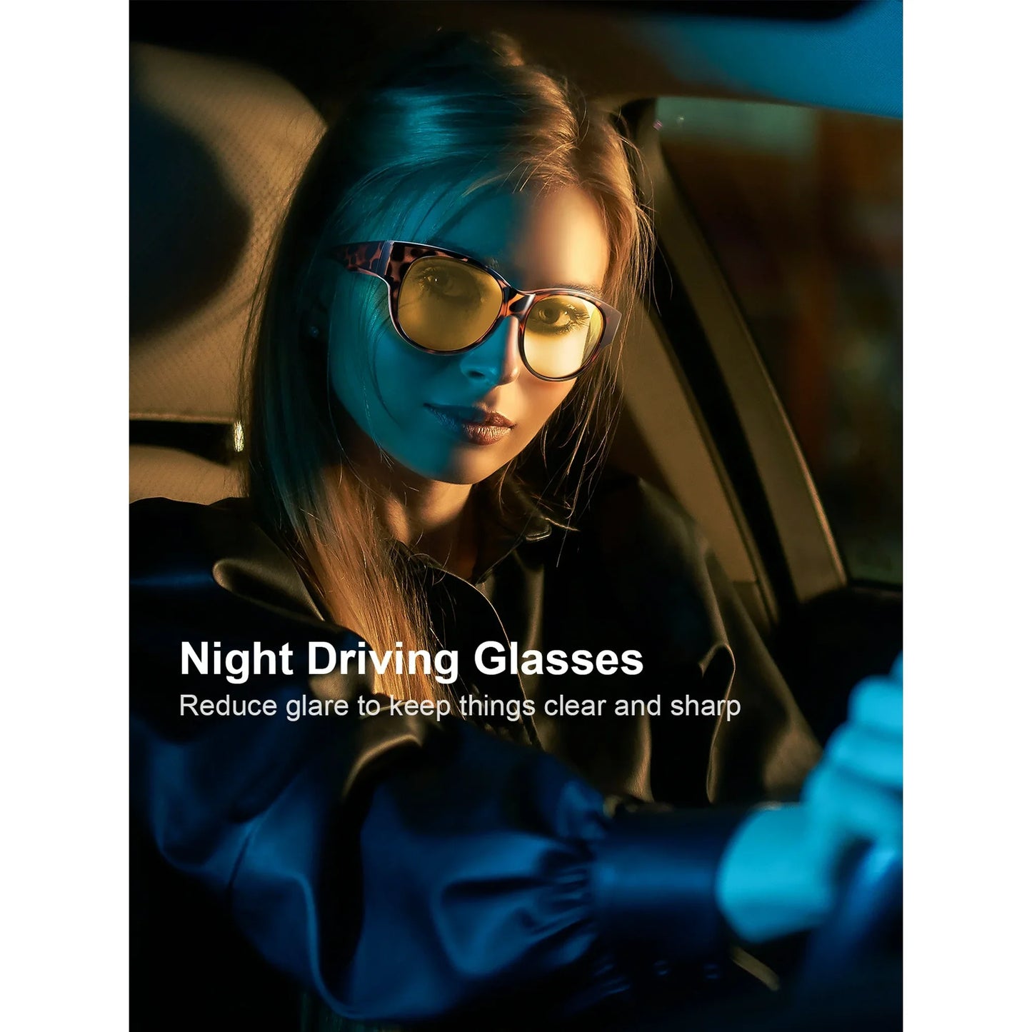 TINHAO Anti Glare Night Vision Goggles with Hard Shell Case