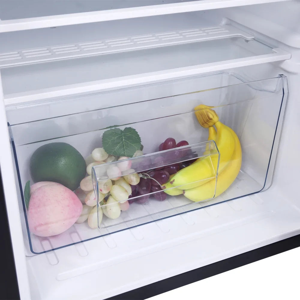 Segmart 90L Double Door Compact Design Mini Refrigerator with Freezer