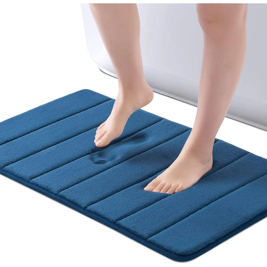 Uiz Merueh Clearance Bath Mat 17¡± x 24¡±, Water Absorbent Shower Mat, Thick Bath Rugs for Bathroom Non Slip with PVC Backing, Ultra Soft Bathroom Rugs for Bathroom Floor & Tub