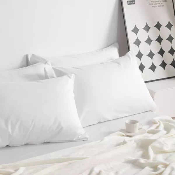 2 Pack Cotton Pillowcases, Breathable and Soft Bed Pillow Cases with Envelope Closure - NTBAY