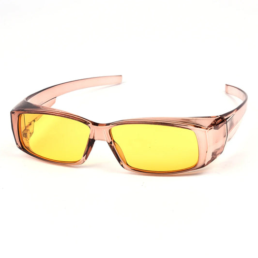 TINHAO HD Polarized Night Driving Glasses for Men Women Anti Glare Yellow Tinted Night Vision Glasses for Driving