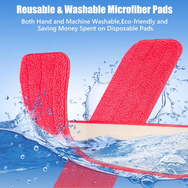 Fuebueo Clearance Reusable Mop Pads for Swiffer Power Microfiber Mops Refill Wet PowerMop Pads Machine Washable PowerMop Pads for Swiffer PowerMop and 13''-15'' Spray Mop Floor Mop -3 Pack