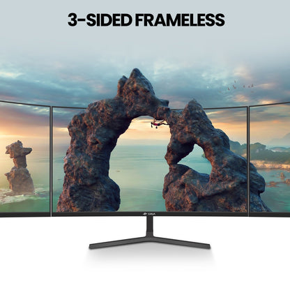 CRUA 27 Inch Gaming Monitor, UHD(3840 * 2160P) 144Hz IPS Computer Monitor, 99% sRGB, AMD Freesync, HDMI & Displayport, Low Blue Light, Built-in Speaker, White